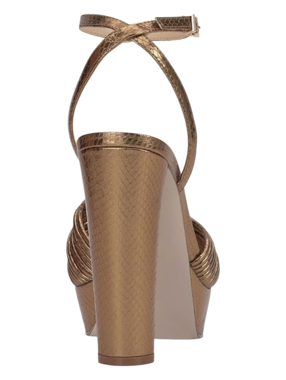 Jessica Simpson Immie Knotted Platform Sandals Bronze - Picture 8 of 14